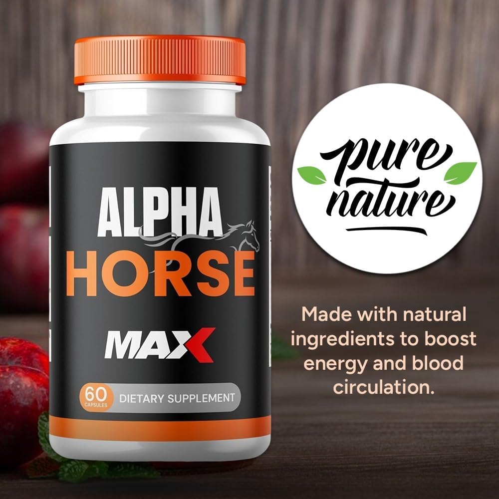 AlphaHorse MAX Capsules - Natural Support for Maximum Performance (60 Capsules)