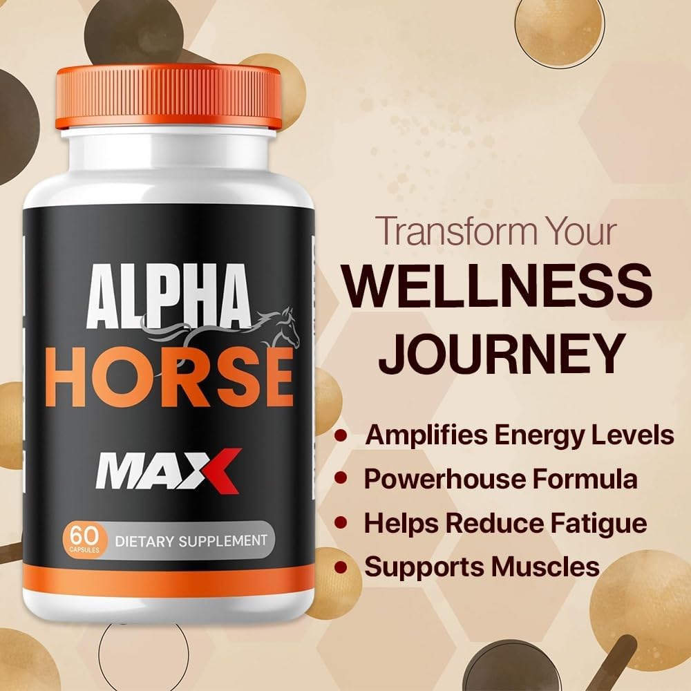 AlphaHorse MAX Capsules - Natural Support for Maximum Performance (60 Capsules)