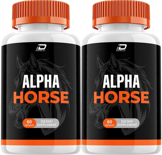 AlphaHorse Men's Vitamin Complex Capsules - 2 Pack (120 Capsules) - Official Dietary Supplement Formula for Natural Support