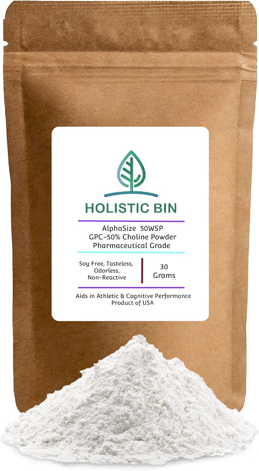 AlphaSize® GPC Powder - Holistic Brain Support Supplement for Memory & Physical Endurance - Bioavailable Choline Supplement