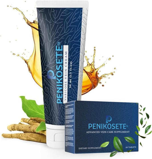 America's First Ashwagandha Cream and Ayurvedic Tablets Kit for Vein Care, Varicose Veins, and Circulation Boost