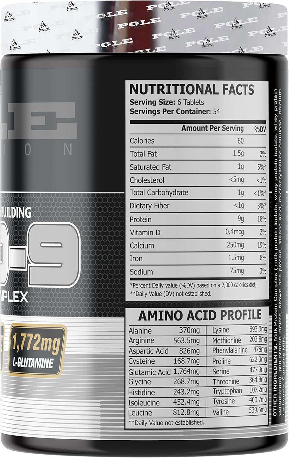 Amino 9 Complex for Athletes & Bodybuilders | Nutraceutical Supplement with 324 Tablets | Enhance Performance & Recovery