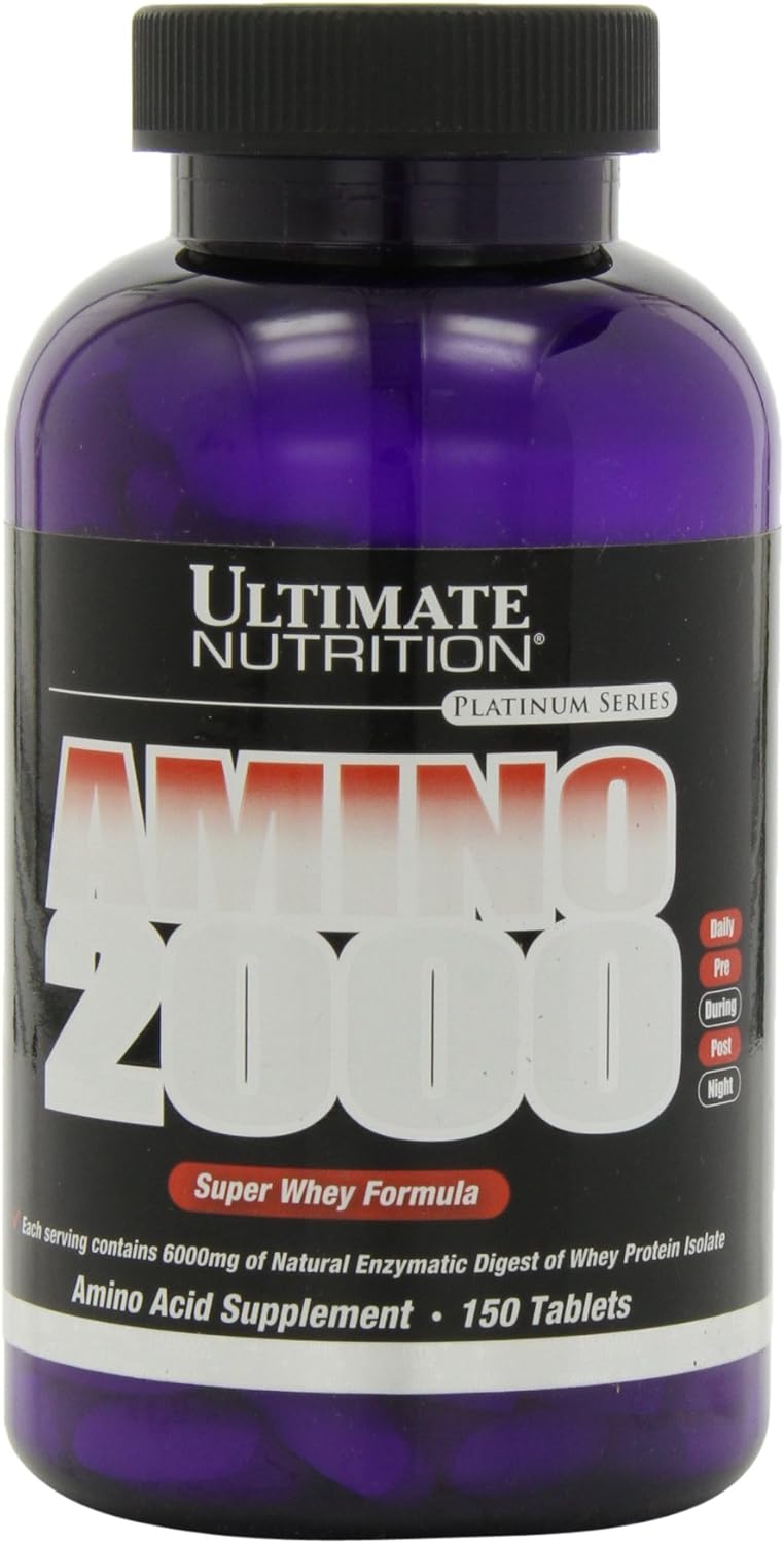 Amino Acid Supplements with L-Leucine, L-Isoleucine, and L-Valine, 2000mg, 150 Tablets for Ultimate Nutrition