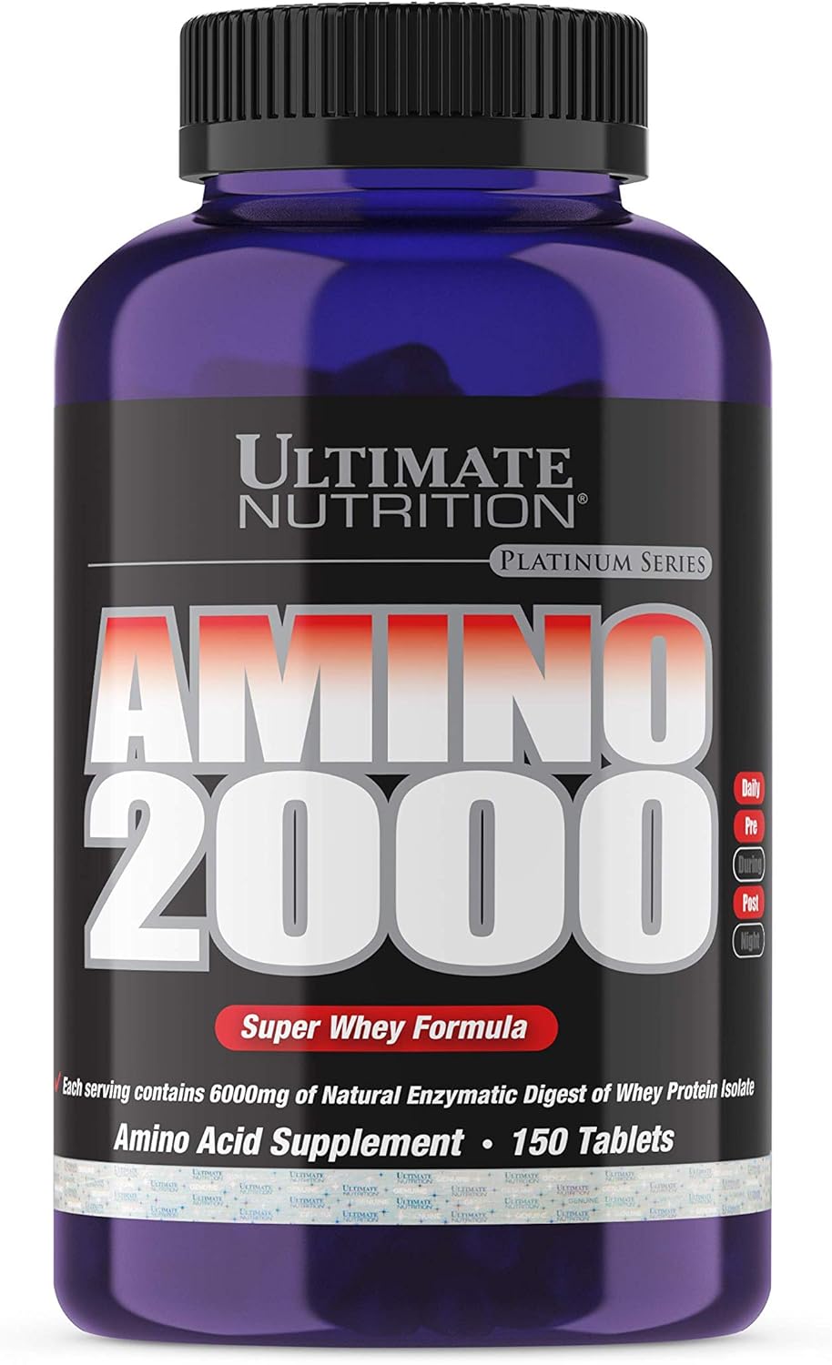 Amino Acid Supplements with L-Leucine, L-Isoleucine, and L-Valine, 2000mg, 150 Tablets for Ultimate Nutrition