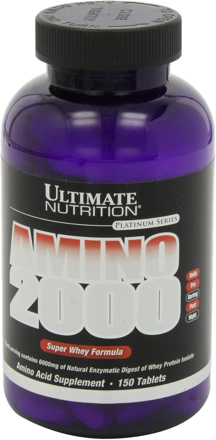 Amino Acid Supplements with L-Leucine, L-Isoleucine, and L-Valine, 2000mg, 150 Tablets for Ultimate Nutrition