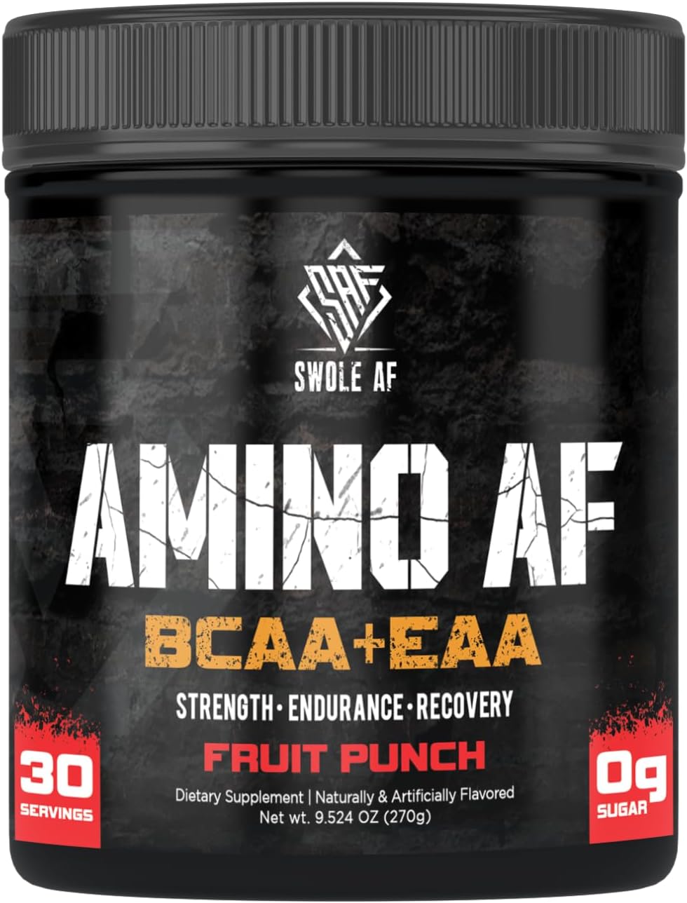 Amino AF BCAA + EAA Dietary Supplement for Muscle Gain, Endurance, and Recovery - Fruit Punch Flavor