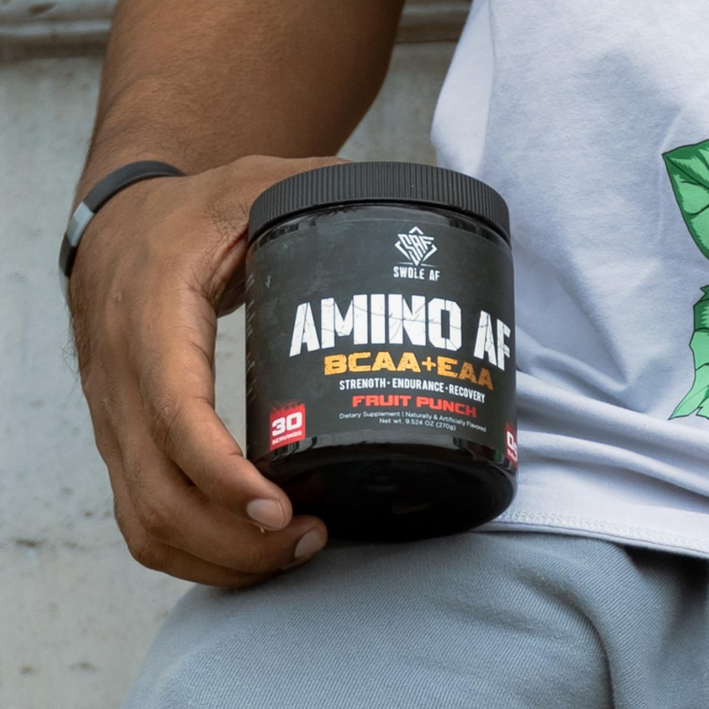 Amino AF BCAA + EAA Dietary Supplement for Muscle Gain, Endurance, and Recovery - Fruit Punch Flavor
