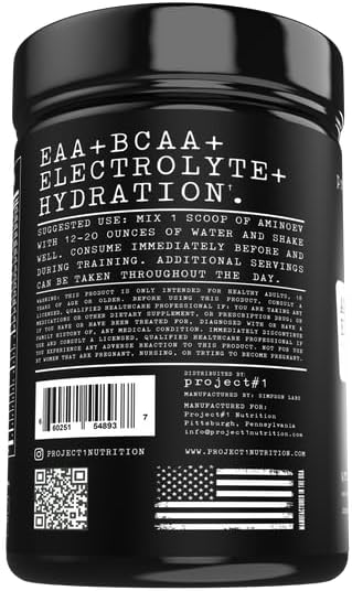 AminoEVolution Blue Raspberry Powder: BCAA's, EAA's, Electrolytes for Muscle Support & Recovery - Keto-Friendly Pre Workout for Men & Women - 30 Servings