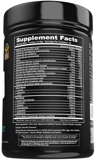 AminoEVolution Muscle Support & Recovery Powder - BCAAs, EAAs, Electrolytes - Keto Friendly Energy Boost - Pre & Post Workout - RocketPop - 30 Servings
