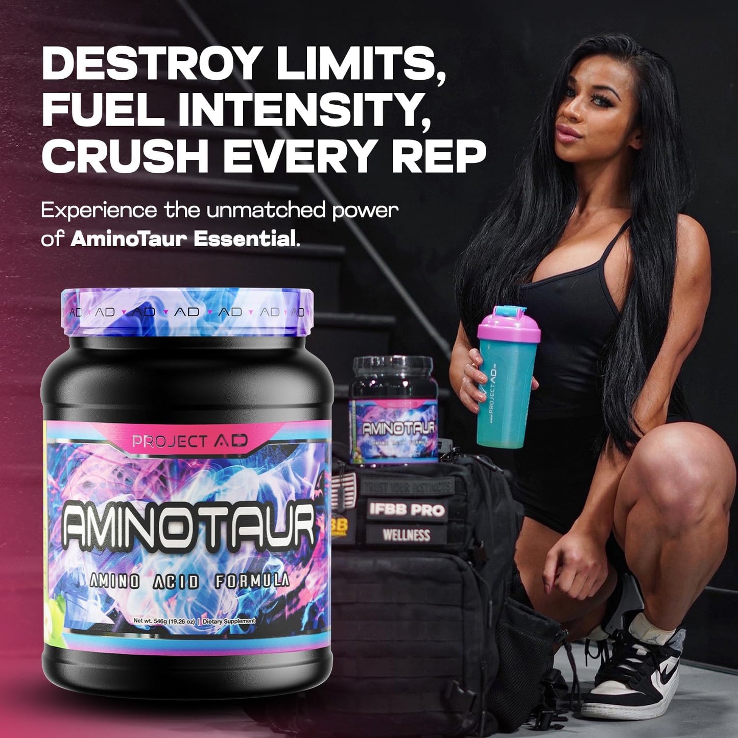 Aminotaur Energy Powder - BCAAs with Amino Acids, Pre Workout Supplement, Keto Friendly with Coffee Extract (Sour Apple)