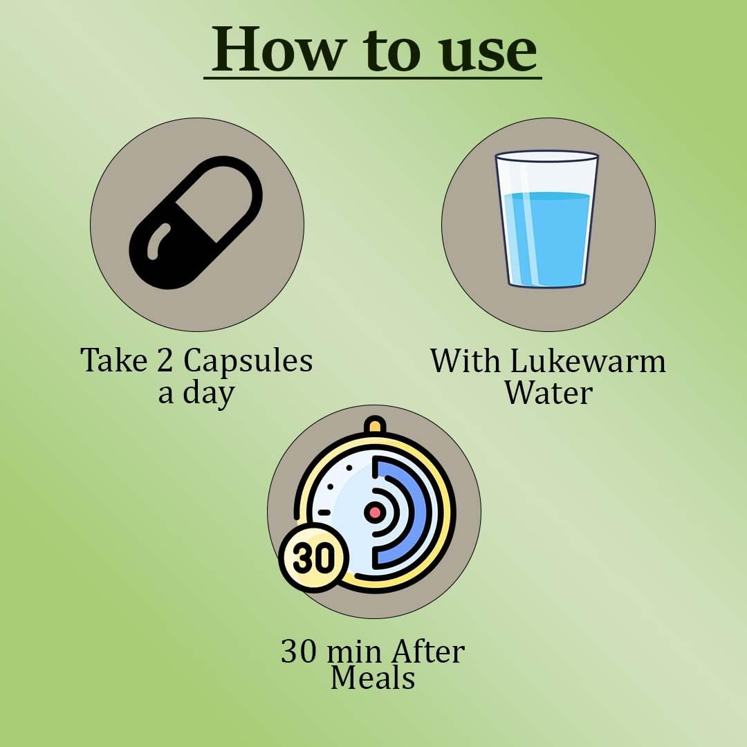 Amla Fruit Powder Capsules by mi Nature - 60 Vegan Capsules, 500mg - Pure & Natural Indian Gooseberry Supplement - Gluten-Free - Made in India