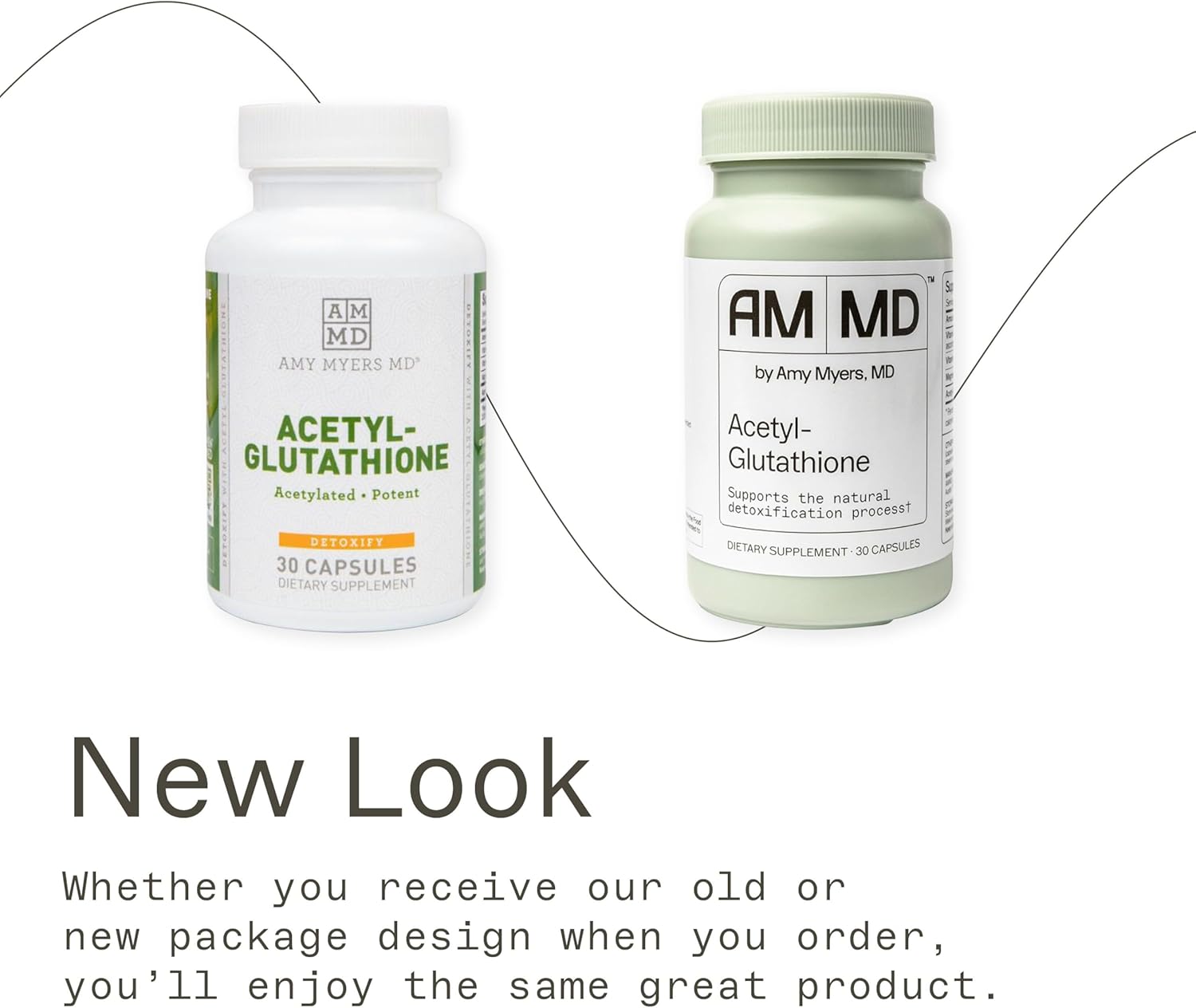 Amy Myers MD Acetyl-Glutathione Capsules - Immune System Support Supplement with Antioxidant Formula, Vitamin C, and Magnesium - 30 Servings