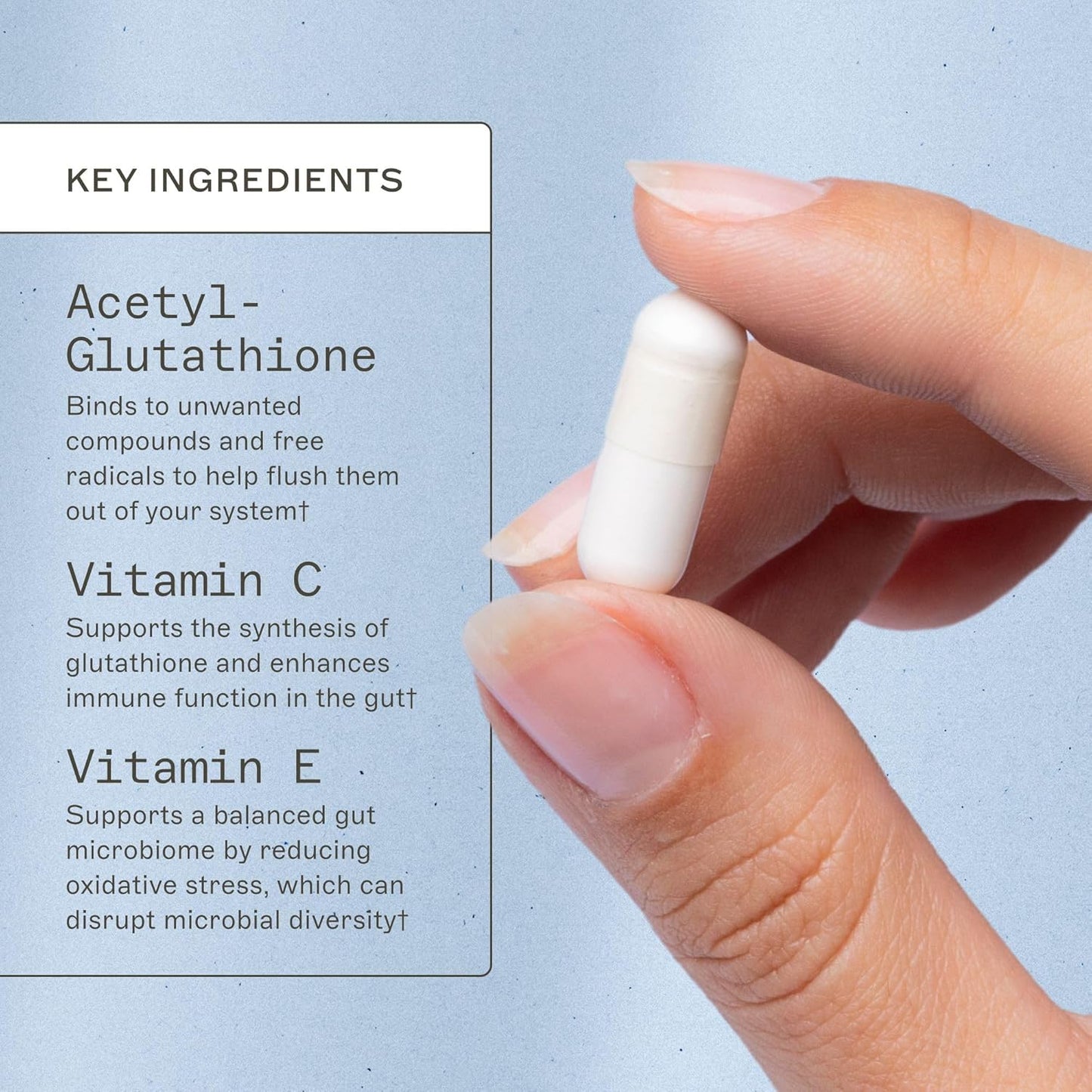 Amy Myers MD Acetyl-Glutathione Capsules - Immune System Support Supplement with Antioxidant Formula, Vitamin C, and Magnesium - 30 Servings