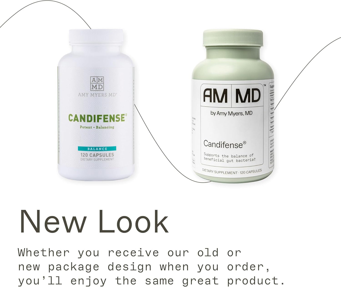 Amy Myers MD Candifense Candida Cleanse - Plant Based Enzymes for Digestion & Gut Health - 120 Capsules