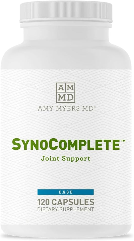 Amy Myers MD Dr Amy Myers SynoComplete Health Support Supplement - Glucosamine HCL + Chondroitin Turmeric - Contains Boswellia Serrata, BCM-95 Turmeric Extract, Hyaluronic Acid - 120 Capsules