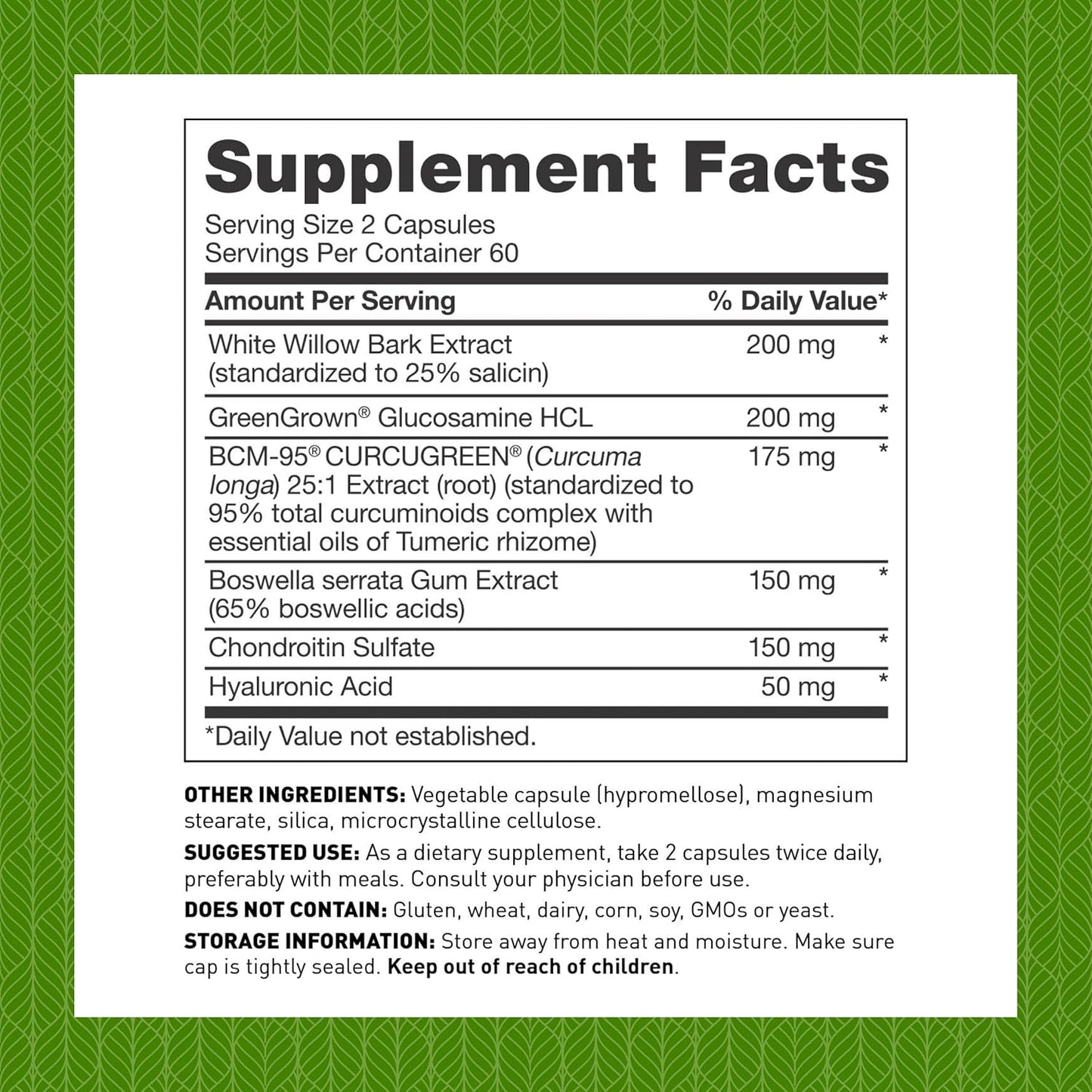 Amy Myers MD Dr Amy Myers SynoComplete Health Support Supplement - Glucosamine HCL + Chondroitin Turmeric - Contains Boswellia Serrata, BCM-95 Turmeric Extract, Hyaluronic Acid - 120 Capsules