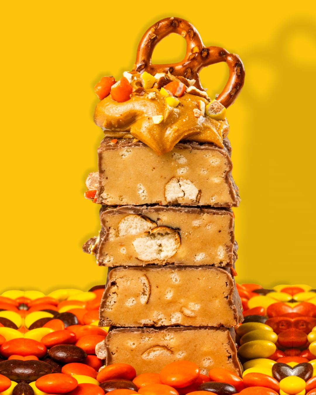 Anabar Protein Bar - High-Protein Candy Bar Without Sugar Alcohol - Milk Chocolate Monster Cookie Crunch Flavor (12 Bars)