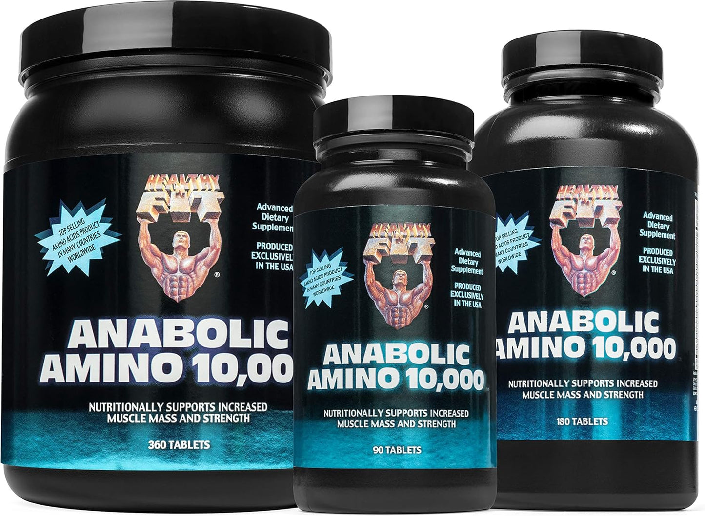 Anabolic Amino 10,000 Amino Acid Tablets - 180 Count - Hydrolyzed Egg & Whey - Fast Absorbing Formula
