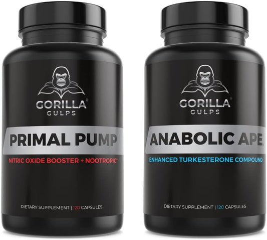 Anabolic Ape and Primal Pump Bundle by Gorilla Gulps for Maximum Performance and Muscle Growth