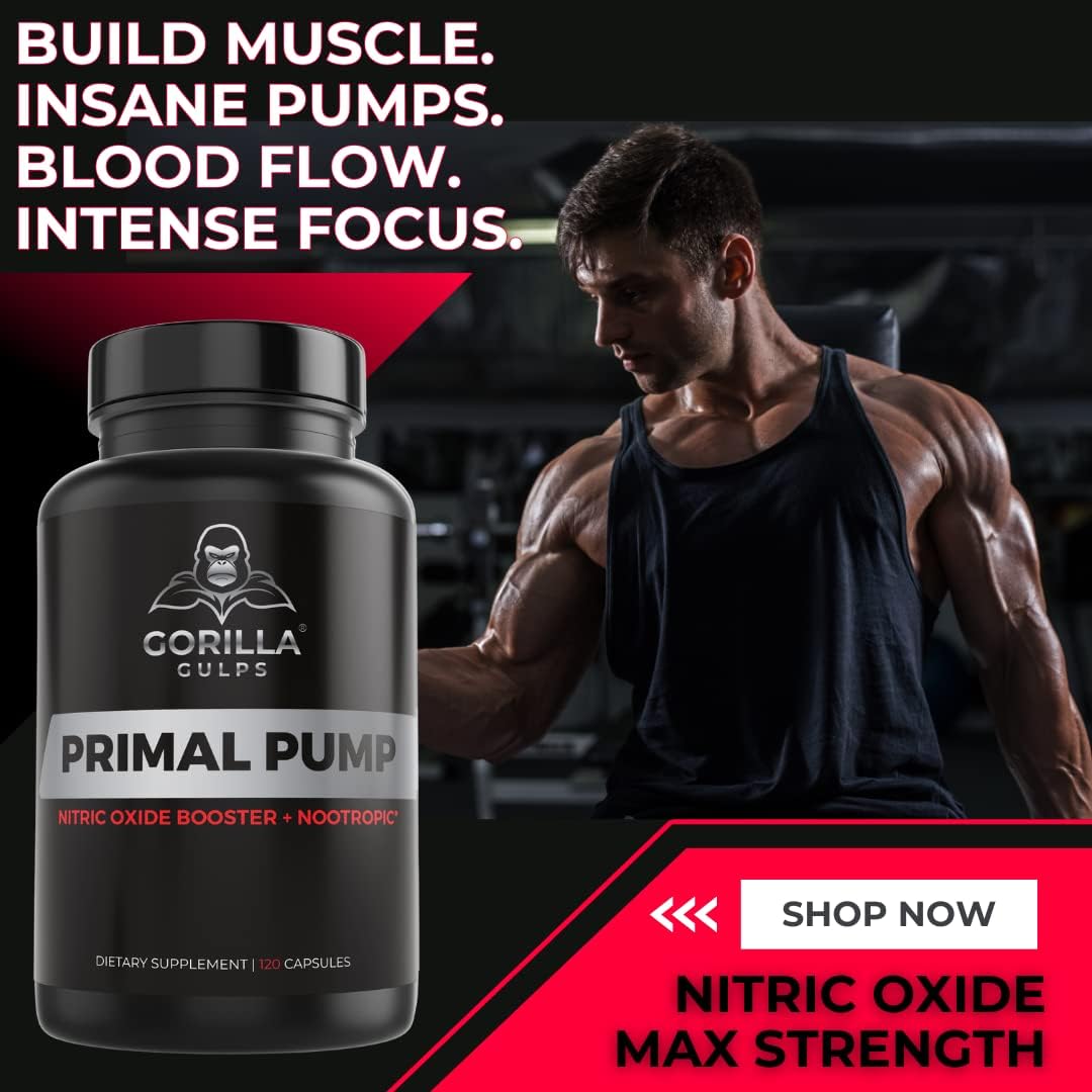 Anabolic Ape and Primal Pump Bundle by Gorilla Gulps for Maximum Performance and Muscle Growth