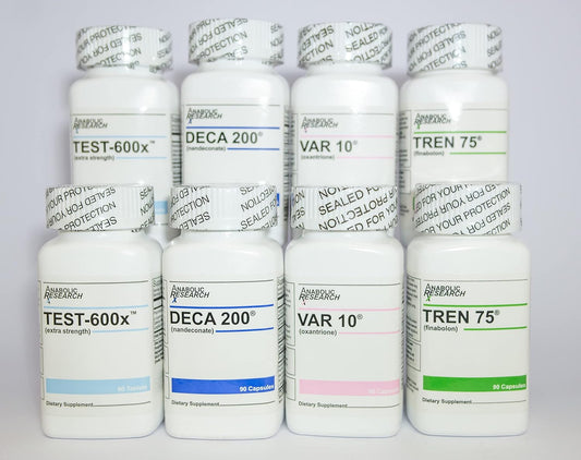 Anabolic Research Power Stack +Plus for Test Support - Test-600x, Deca 200, VAR 10, Tren 75 - 2 Month Supply