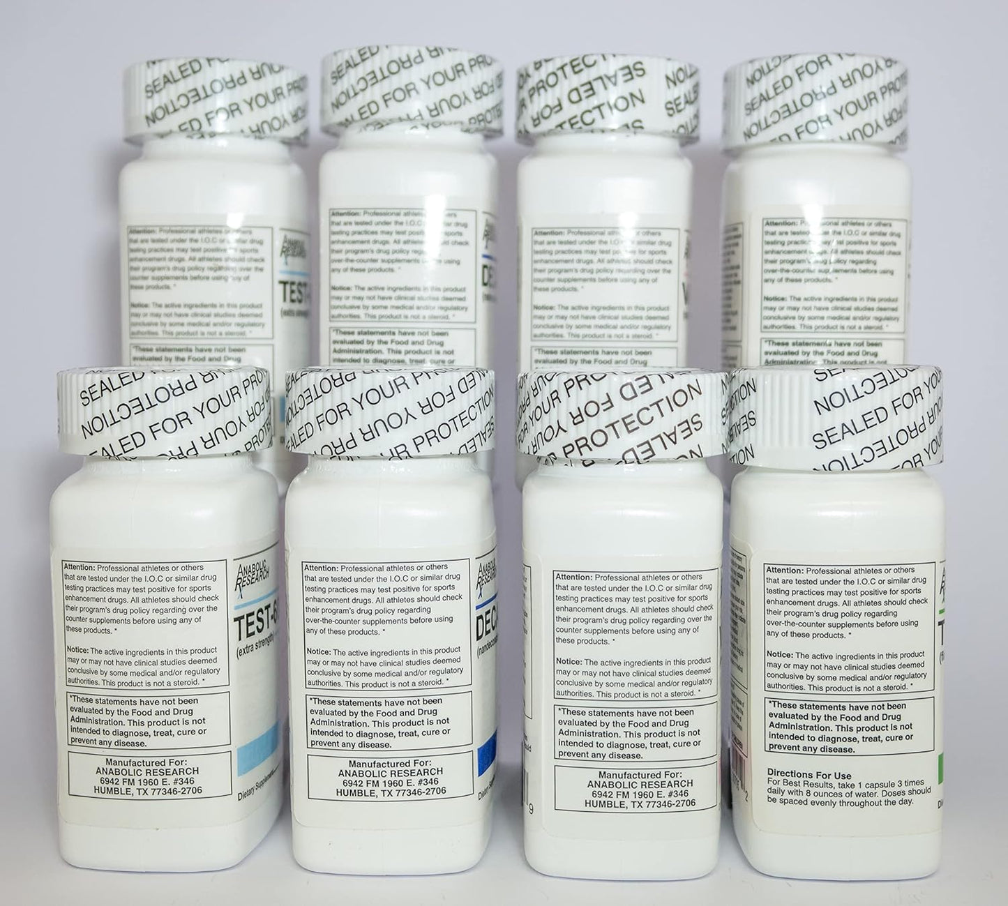 Anabolic Research Power Stack +Plus for Test Support - Test-600x, Deca 200, VAR 10, Tren 75 - 2 Month Supply