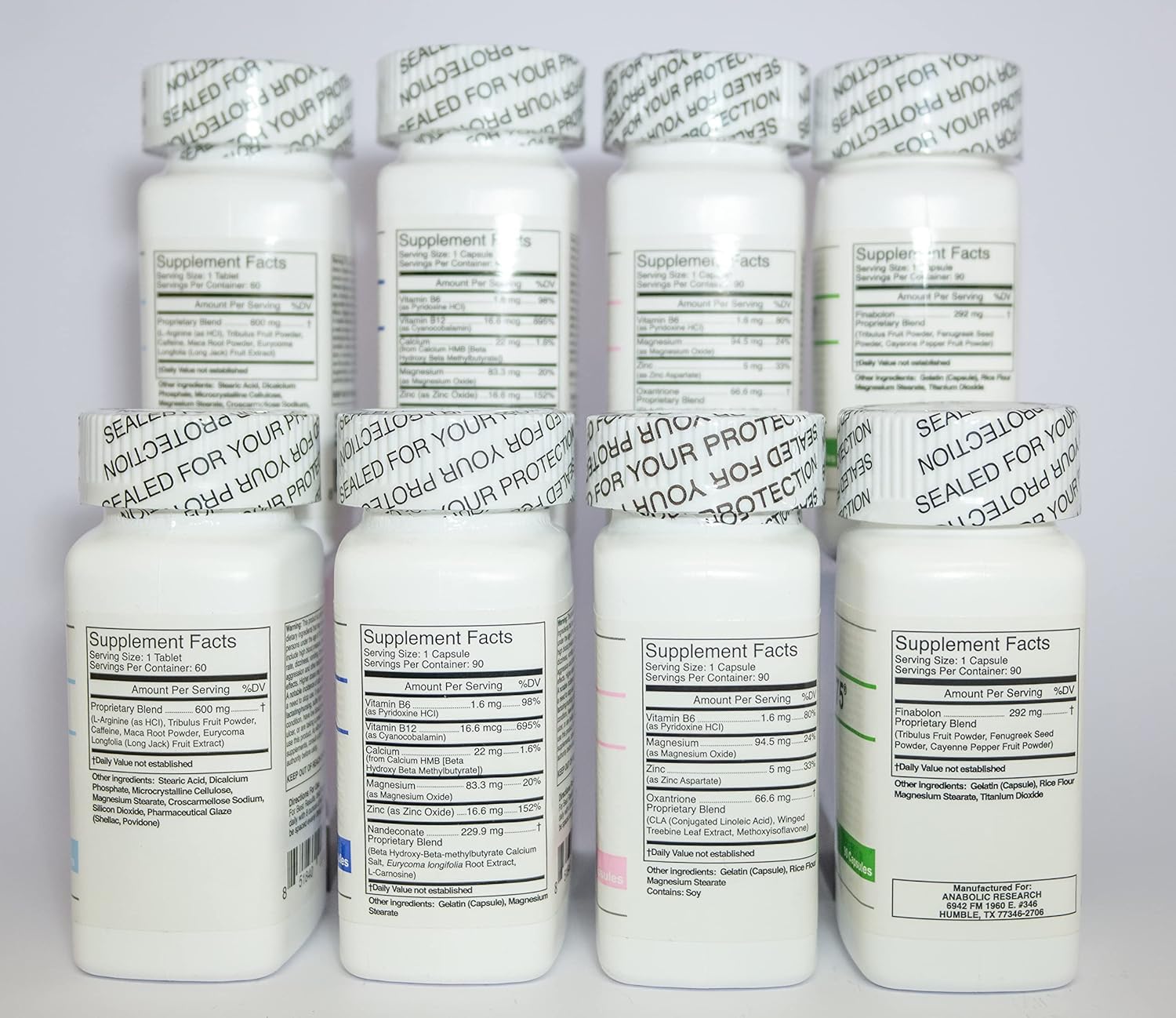 Anabolic Research Power Stack +Plus for Test Support - Test-600x, Deca 200, VAR 10, Tren 75 - 2 Month Supply