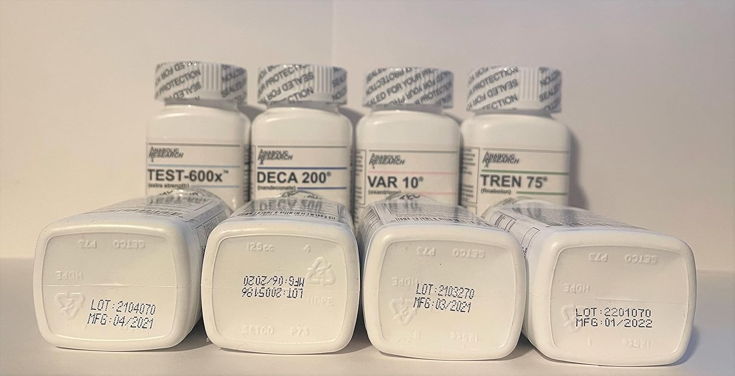 Anabolic Research Power Stack +Plus for Test Support - Test-600x, Deca 200, VAR 10, Tren 75 - 2 Month Supply