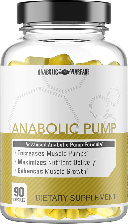 Anabolic Warfare Anabolic Pump - 90 Capsules, Advanced Formula for Muscle Pumps and Nutrient Delivery