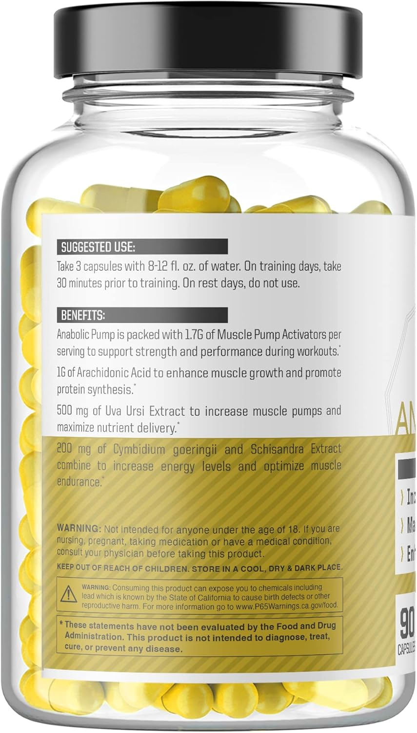 Anabolic Warfare Anabolic Pump - 90 Capsules, Advanced Formula for Muscle Pumps and Nutrient Delivery