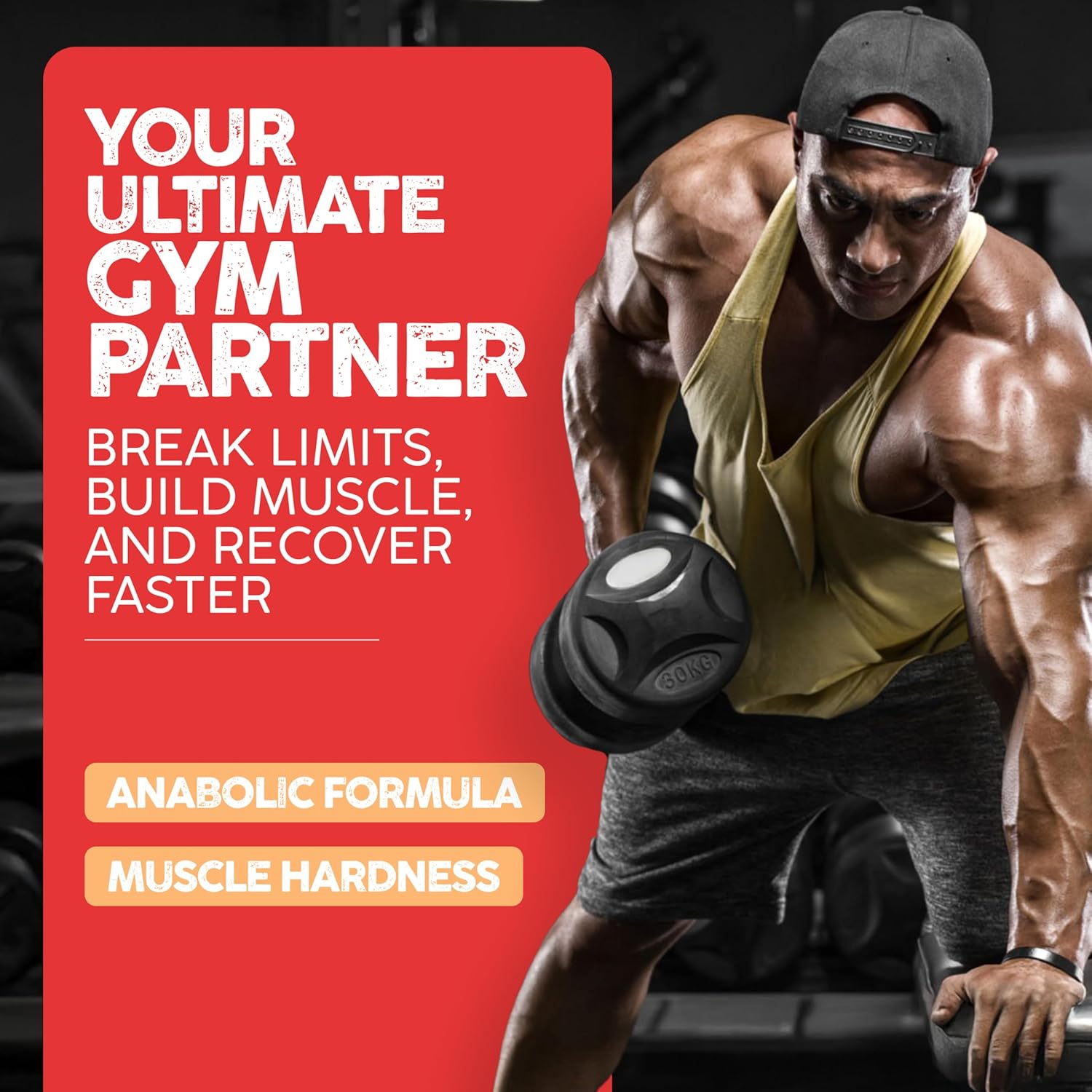 Anafuse Turkesterone Supplement for Men - Boost Stamina & Lean Muscle Growth - 120 Vegan Capsules - USA Made & Non-GMO