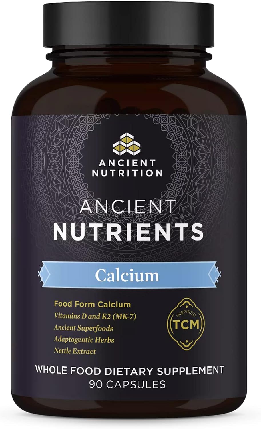 Ancient Nutrition Calcium Supplement with Vitamin D and K2 - Supports Bone Health, Immune System, and Muscle Recovery - 90 Ct, Paleo & Keto Friendly