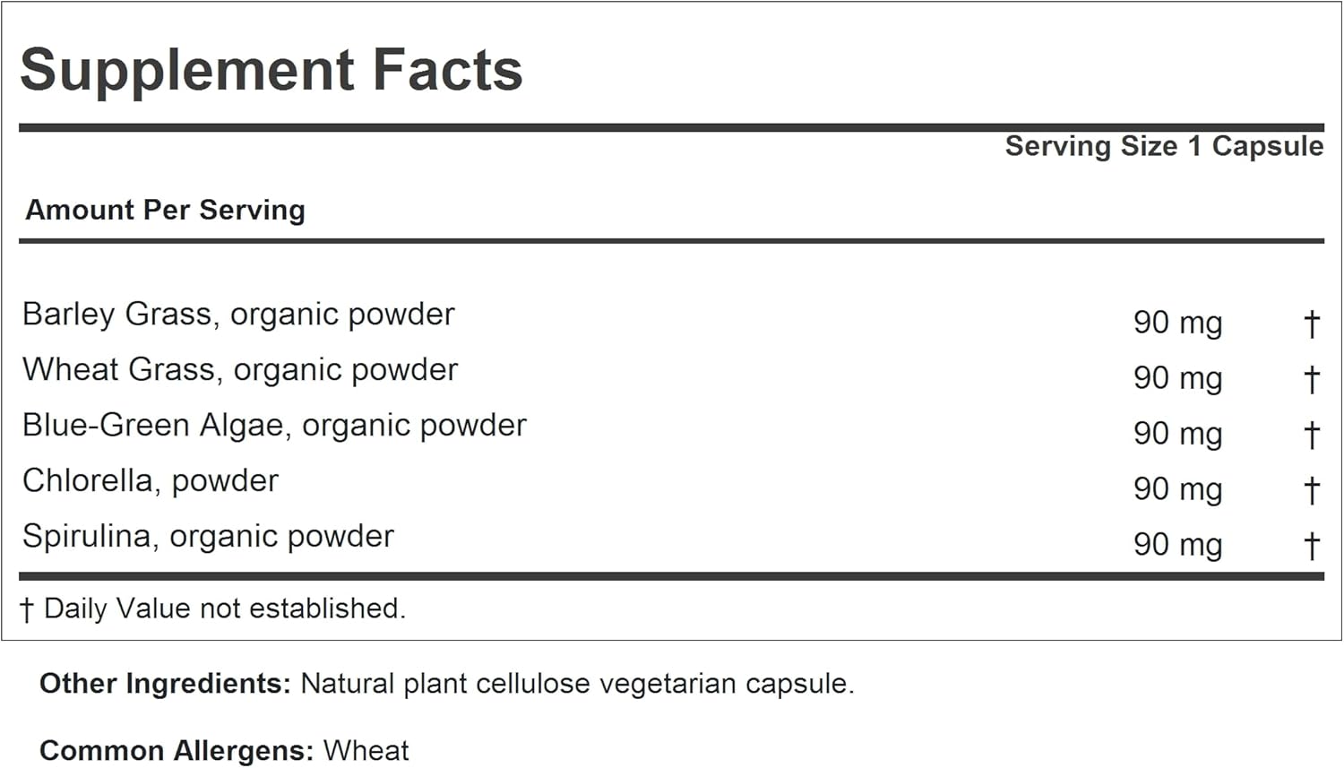 Andrew Lessman Green Foods Complex Capsules - Supports Healthy Tissue Growth and Liver Health with Barley Grass, Wheat Grass, and More