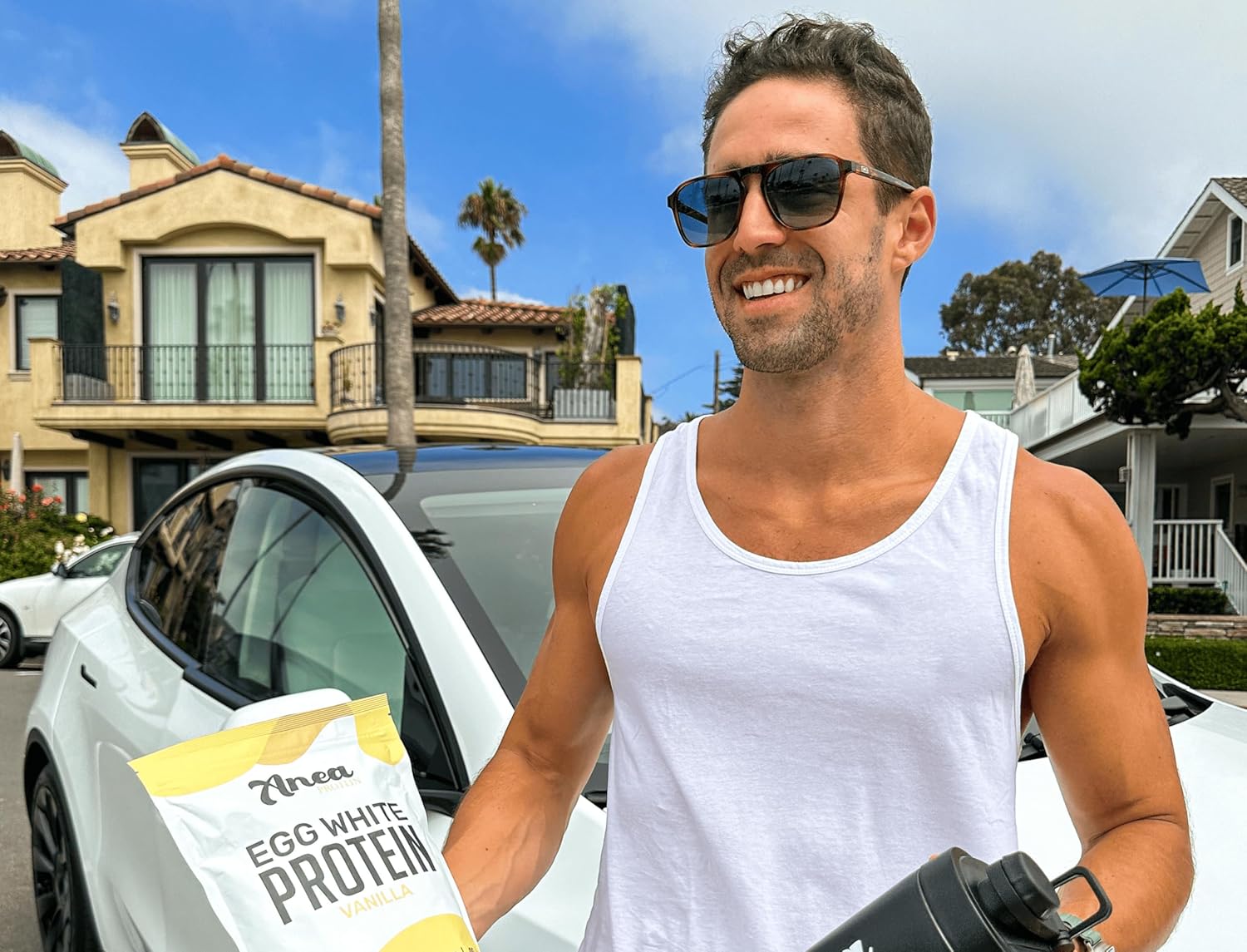 Anea Egg White Protein Powder - Dairy, Gluten, and Fat Free with 25g Protein, Amino Acids, and High Biological Value - Chocolate Flavor - 1.5 Pound Pack