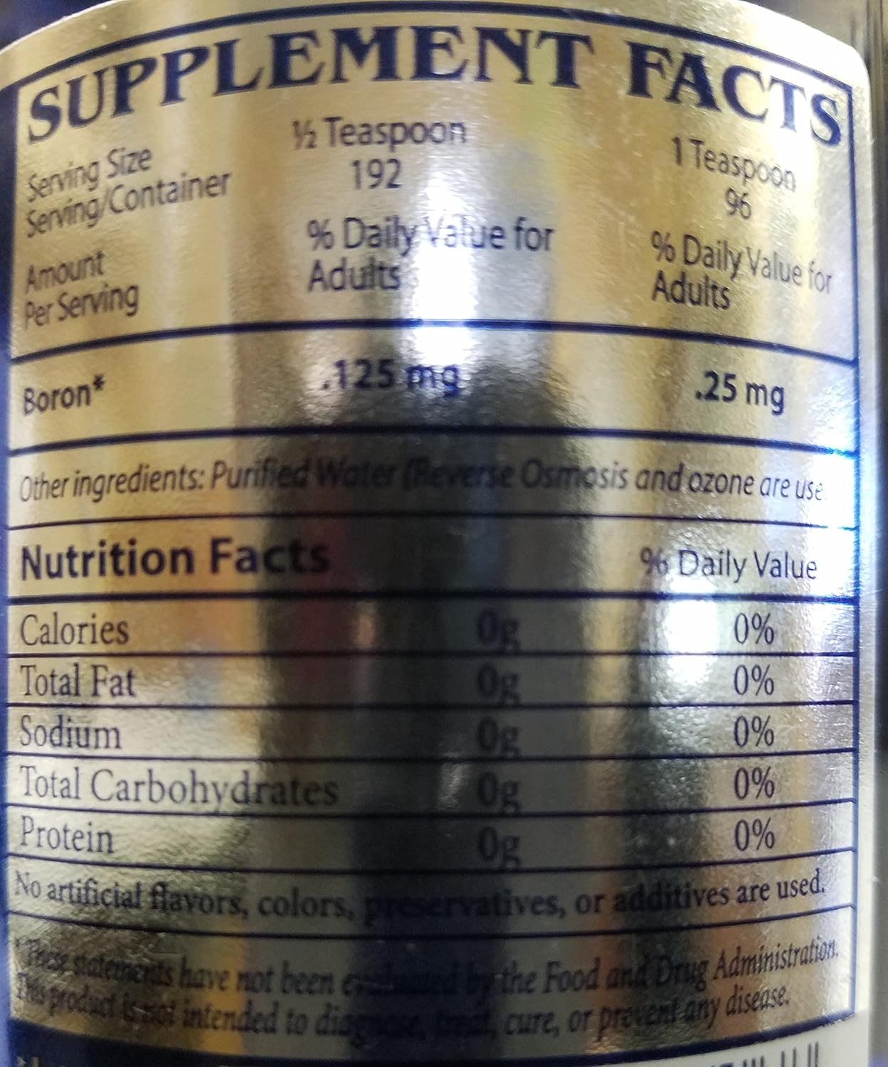 Angstrom Boron Liquid Ionic Supplement - 16 oz. Bottle for Increased Boron Intake