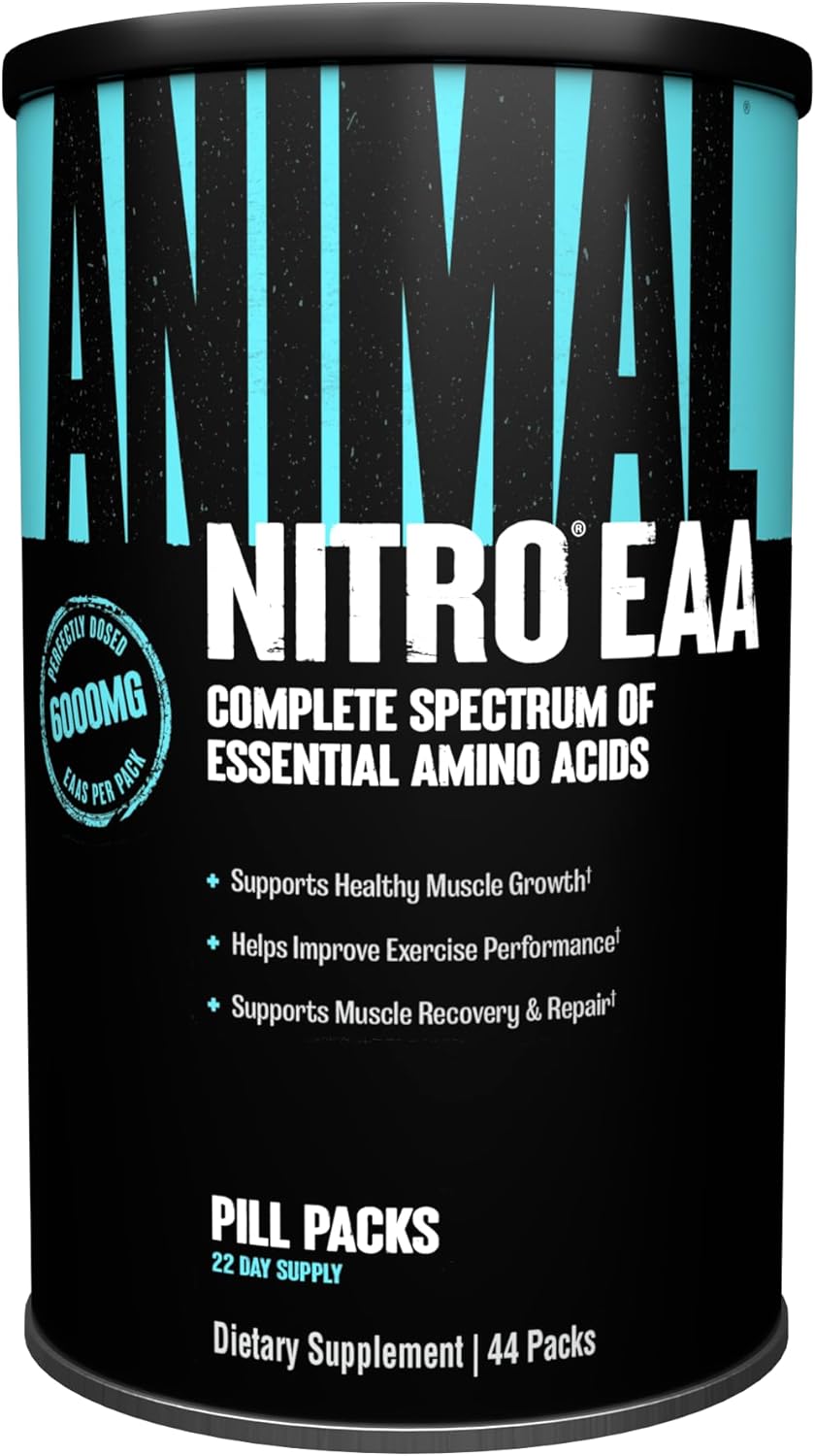 Animal Nitro Amino Acids and BCAA Greens with Chlorophyll for Immune Support - 44 Packs