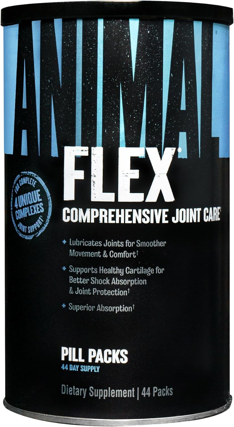 Animal Pak Flex - All-in-One Joint Support with Turmeric Root Curcumin - 44 Pack