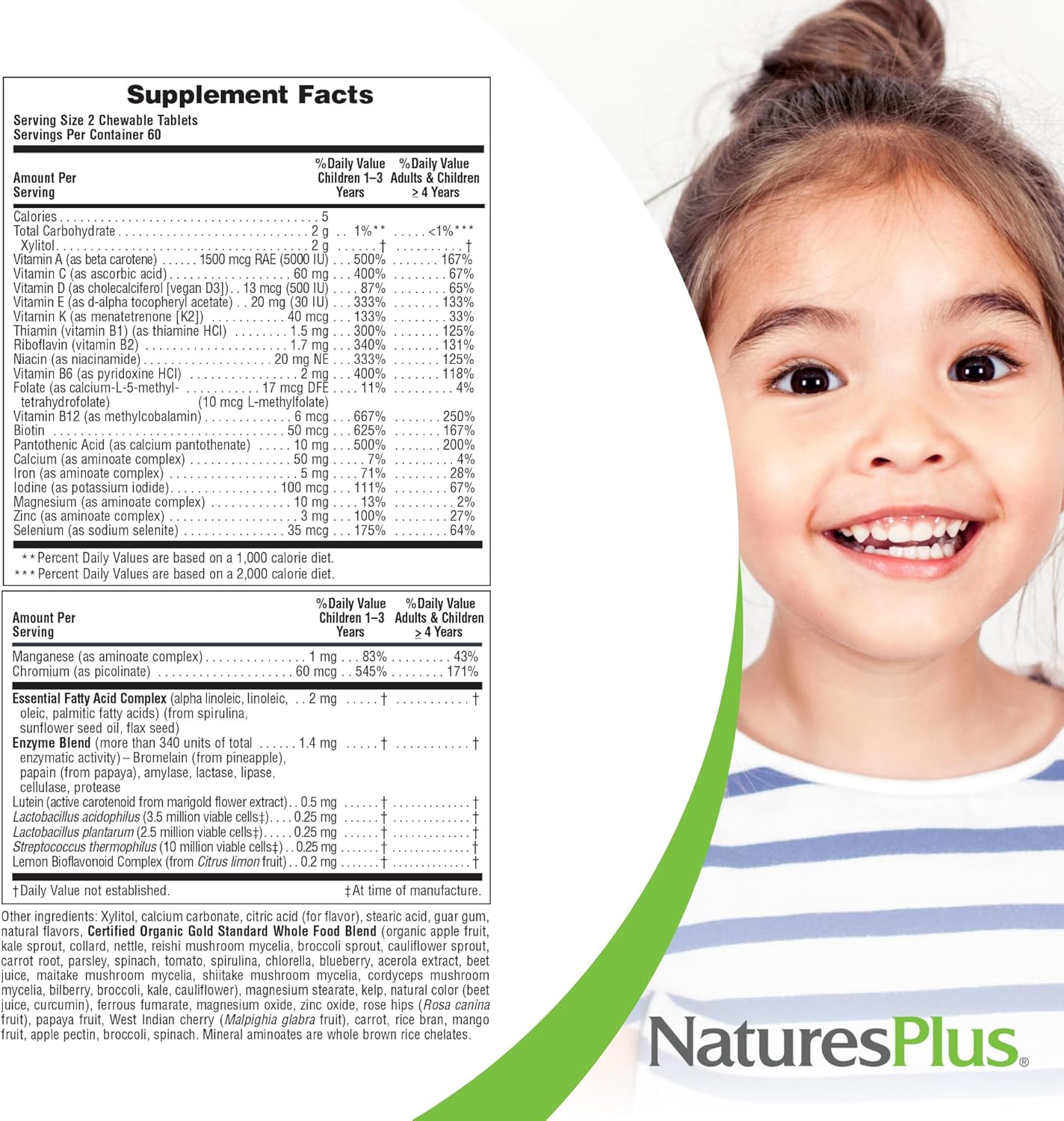 Animal Parade Gold Multivitamin Chewables for Kids - Watermelon Flavor - 240 Animal-Shaped Tablets - Vitamin D3, K2, Probiotics - Vegan, Gluten Free - 120 Servings
