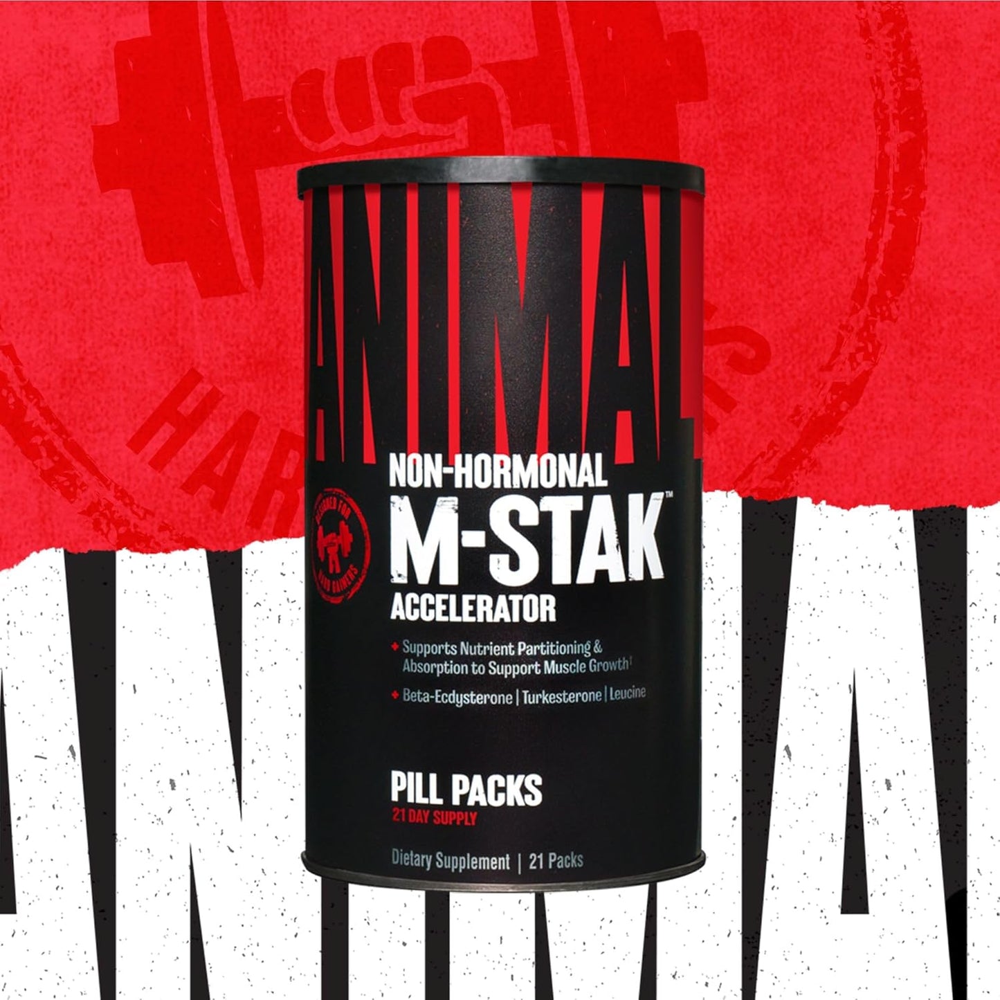 Animal Pump Preworkout and M-Stak Muscle Building Stack Bundle (51 Count)
