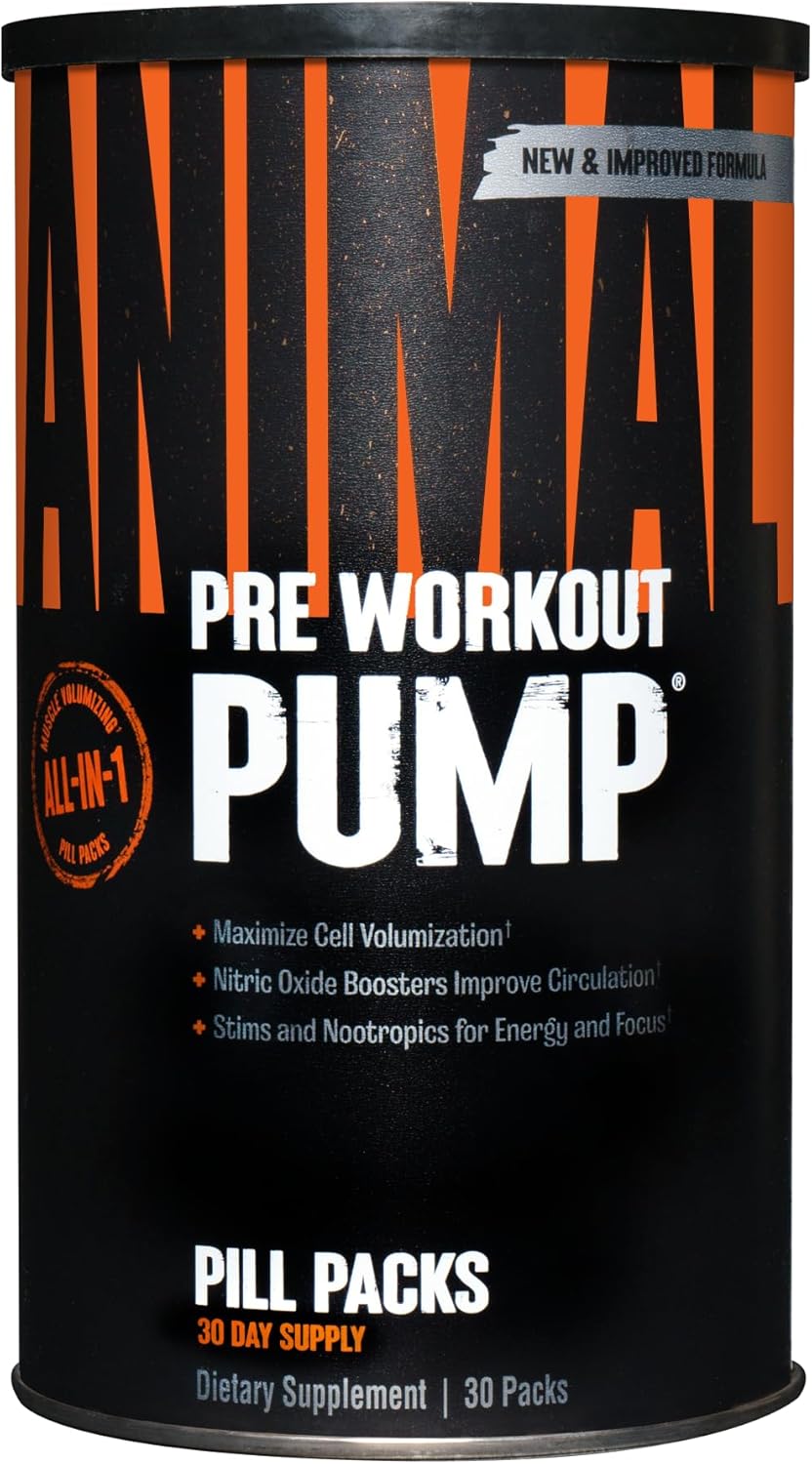 Animal Pump Preworkout Greens Supplement with Probiotics and Digestive Support - 30 Count Bundle