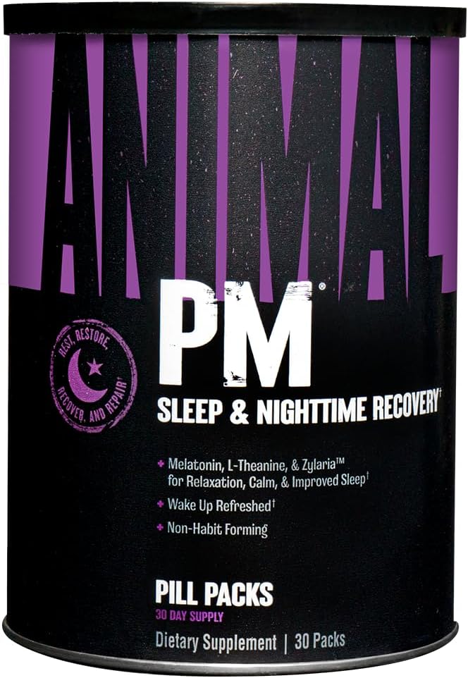 Animal Pump Preworkout PM Nighttime Recovery Complex - 30 Count for Improved Performance and Recovery