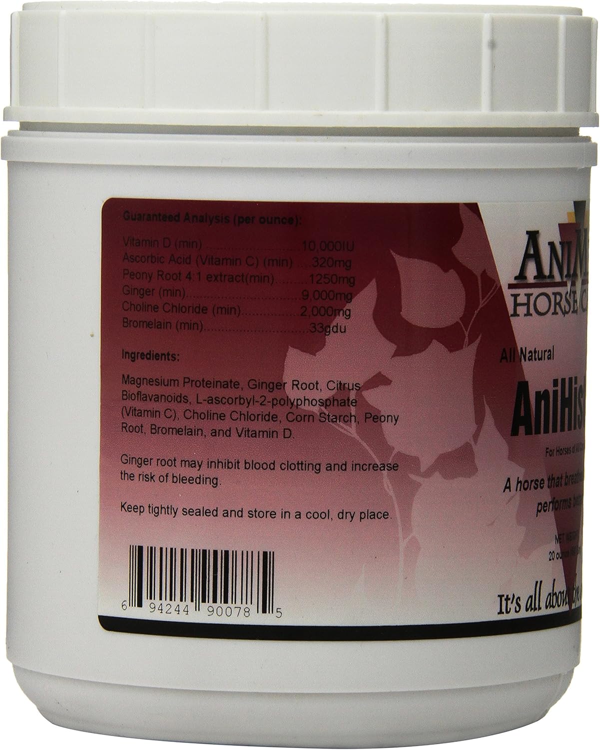 AniMed Anihist-H Horse Supplement for Maintaining Healthy Histamine Levels, 20 oz