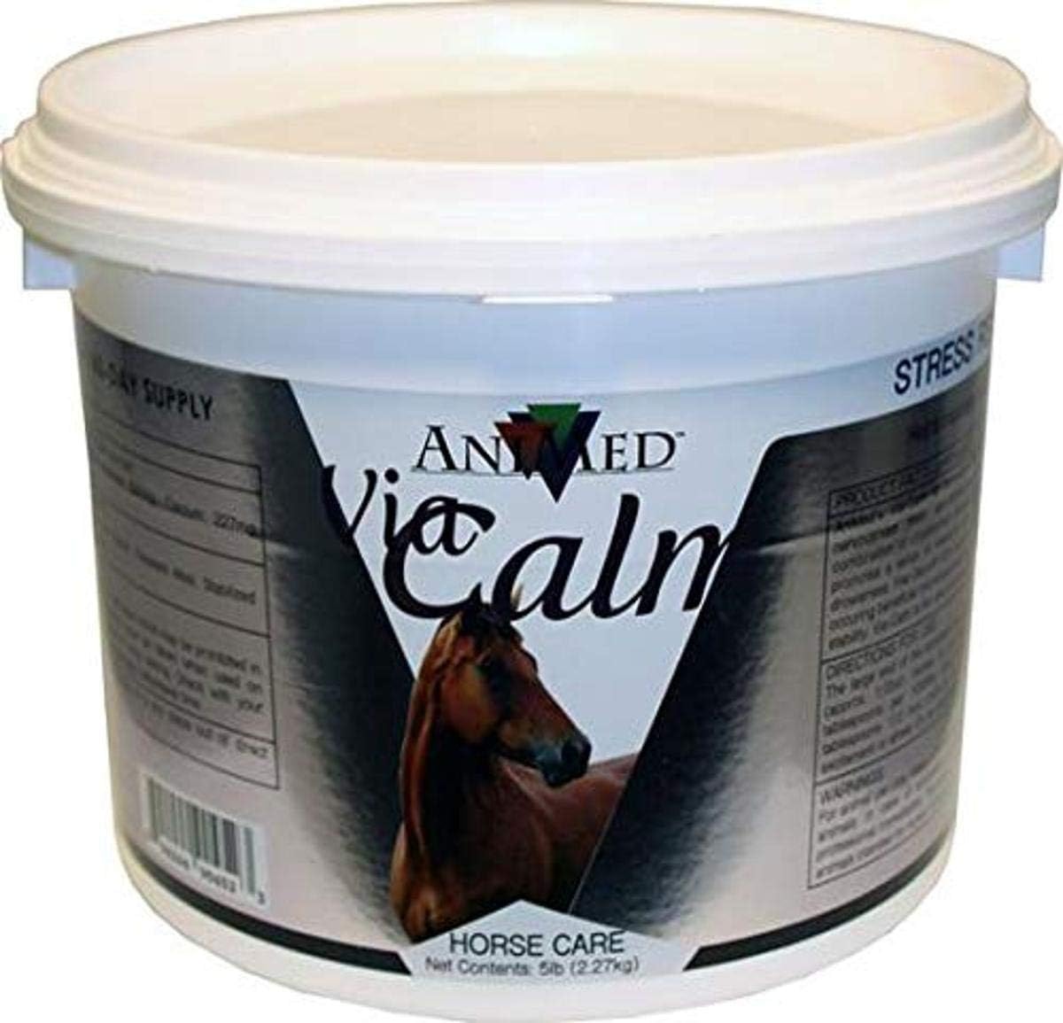 ANIMED VIA-Calm 5 lb Pail - Natural Horse Calming Supplement for Anxiety Relief