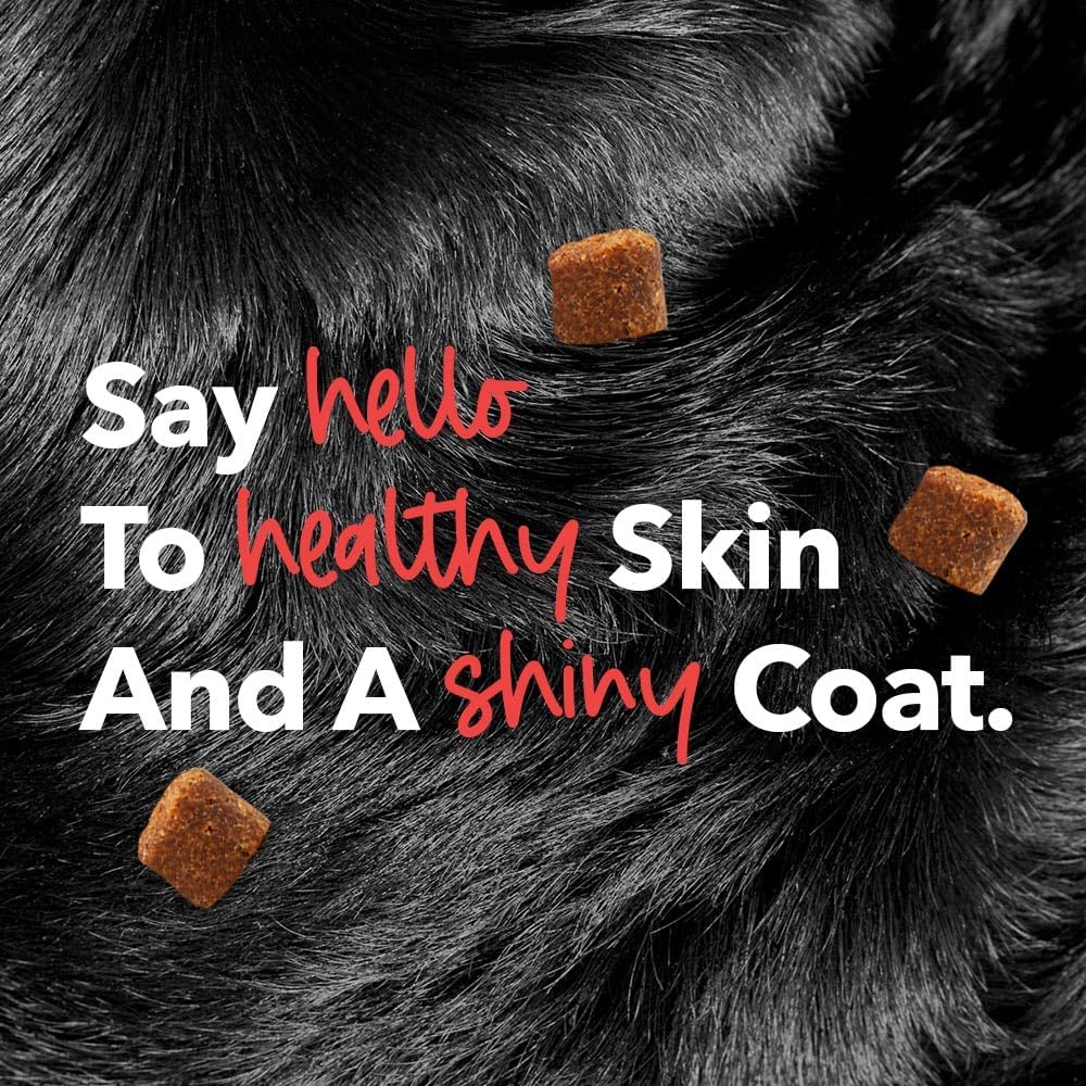 Antarctic Krill Oil Omega 3-6-9 Skin & Coat Supplement for Dogs - Allergy Relief Chews, 120 Count