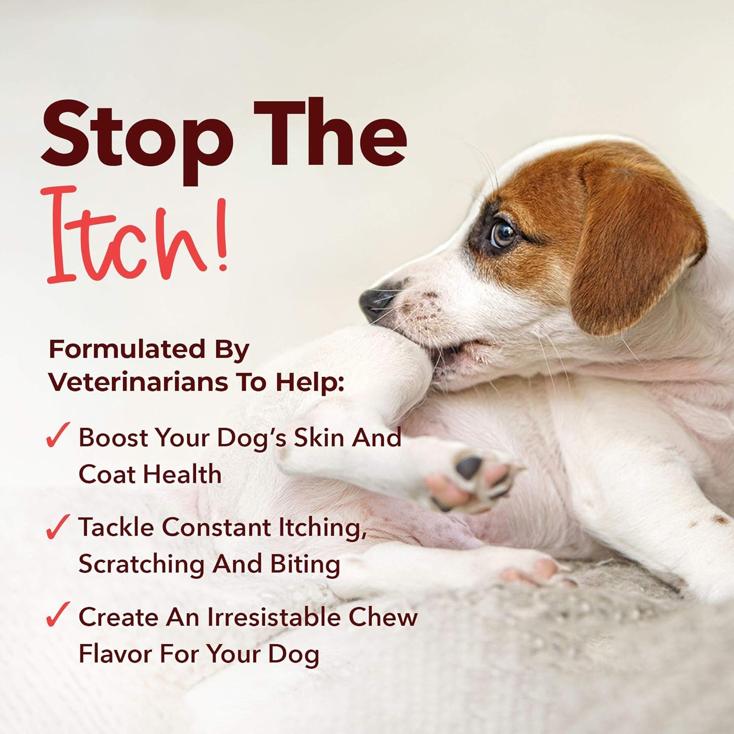 Antarctic Krill Oil Omega 3-6-9 Skin & Coat Supplement for Dogs - Allergy Relief Chews, 120 Count