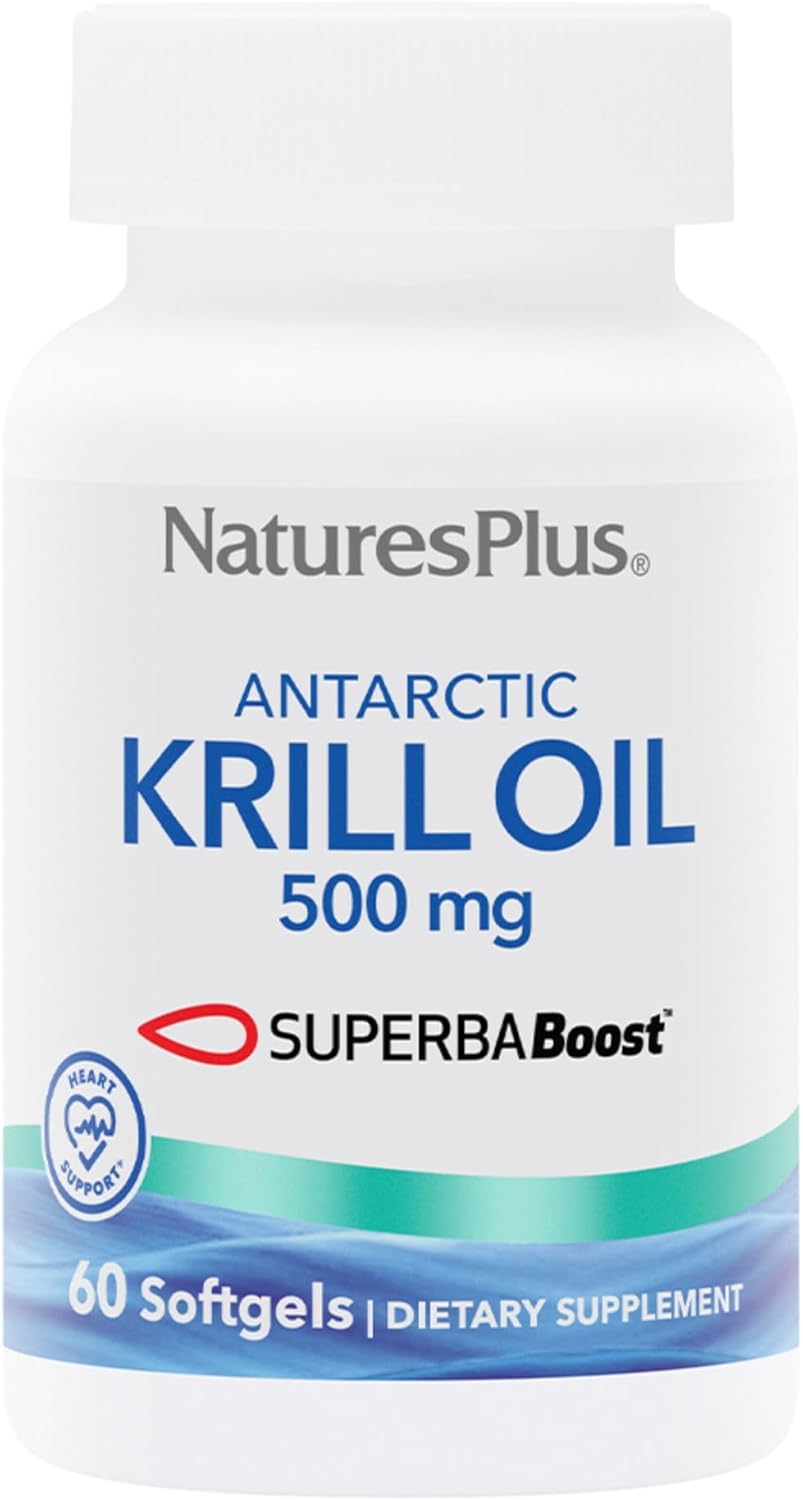 Antarctic Krill Oil Softgels - 60 Capsules - Promotes Brain and Joint Health - 60 Servings