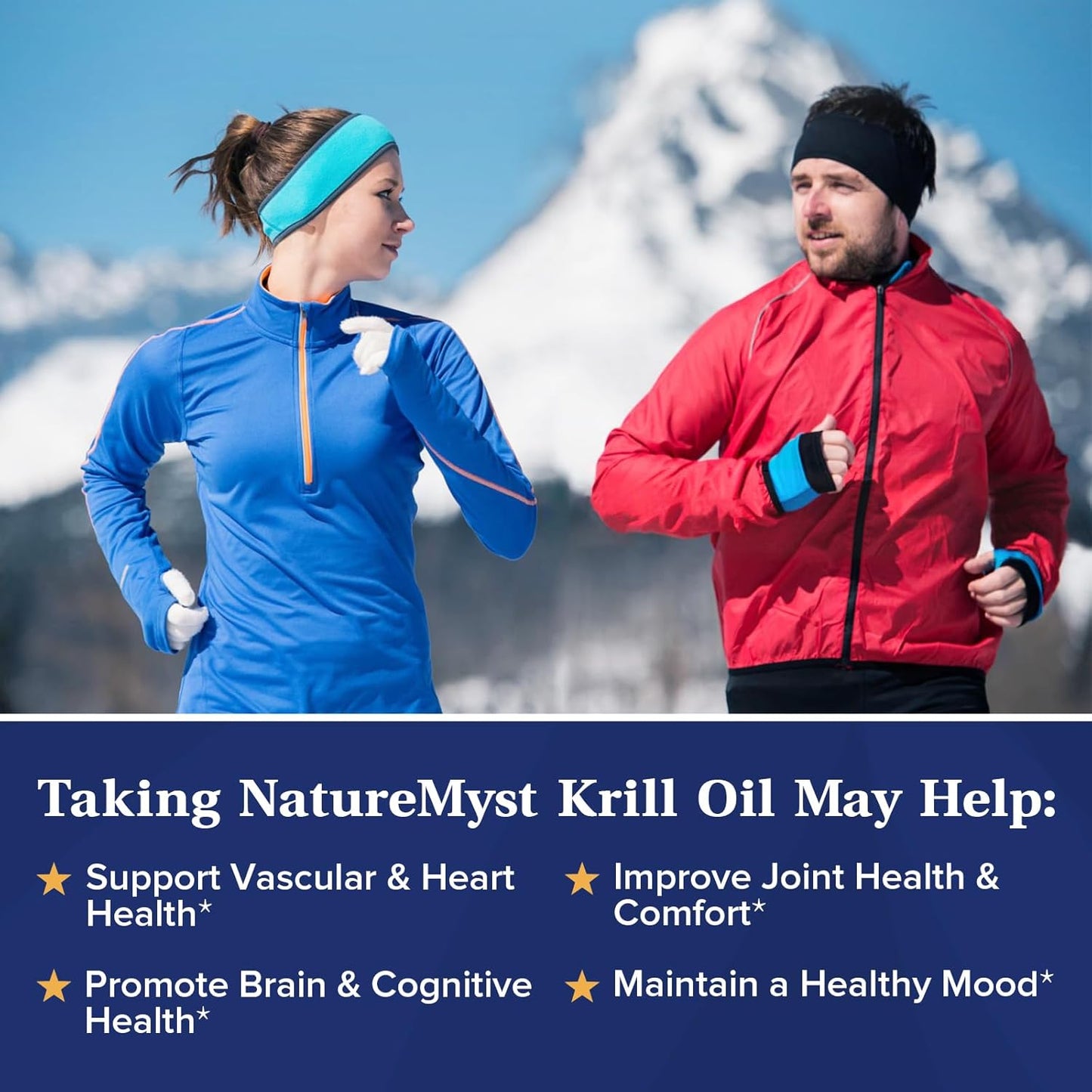 Antarctic Krill Oil Softgels 500mg - Omega-3s, EPA, DHA, Astaxanthin, Phospholipids - Joint & Heart Health - 240 Softgels - Non-GMO - Gluten-Free - USA Made