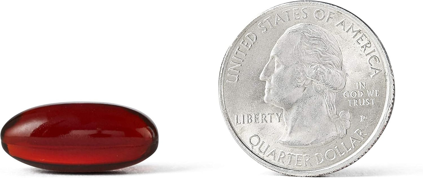 Antarctic Krill Oil Softgels 750mg with Omega 3 EPA & DHA, Astaxanthin Antioxidant, Heart Health Supplement - No Fish Aftertaste - 80ct