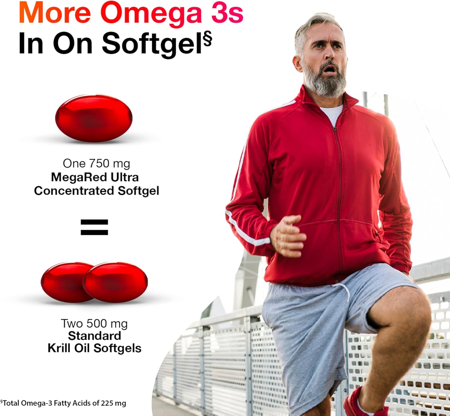 Antarctic Krill Oil Softgels 750mg with Omega 3 EPA & DHA, Astaxanthin Antioxidant, Heart Health Supplement - No Fish Aftertaste - 80ct