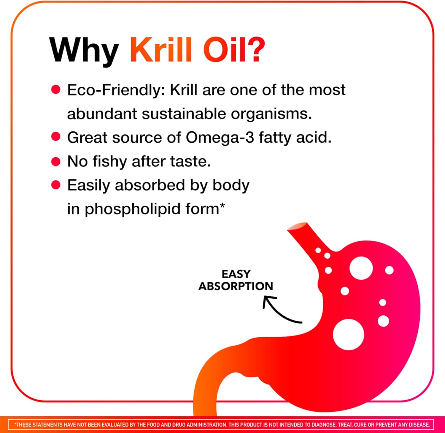 Antarctic Krill Oil Softgels 750mg with Omega 3 EPA & DHA, Astaxanthin Antioxidant, Heart Health Supplement - No Fish Aftertaste - 80ct